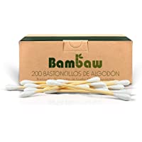 Bastoncillos para Oídos de Bambú | Bastoncillos Ecológicos | Palillos Limpiadores de Oídos | Bastoncillos de Madera…
